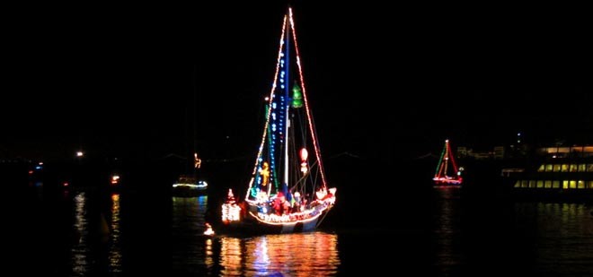 Boat parade in Sausalito ©  SW